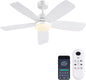 Ceiling Fans with Lights, Low Profile Indoor/Outdoor Use 42 Inch