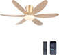 GJeg Ceiling Fans with Lights,42" Low Profile Ceiling Fan SY-89 Brown SY-89 Silver SY-89 Gold SY-89-White-42 SY-89-Black-42
