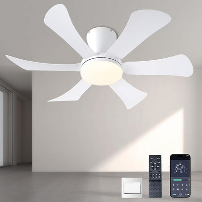 Ceiling Fans with Lights,42" Low Profile Ceiling Fan