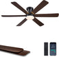 Ceiling Fans with Lights,46" Low Profile Ceiling Fan,Flush Mount 8891-Black 46 8891-White 46 8891-Brown 46