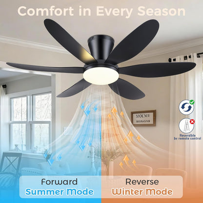 GJeg Ceiling Fans with Lights,42" Low Profile Ceiling Fan SY-89 Brown SY-89 Silver SY-89 Gold SY-89-White-42 SY-89-Black-42