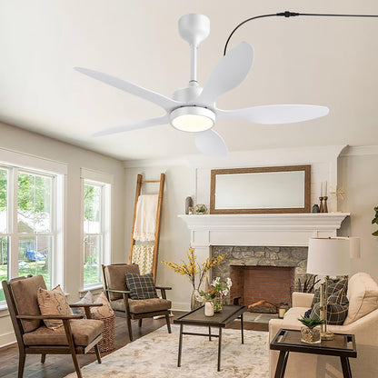 46 inch Waterproof Outdoor Ceiling Fan with Lights and Remote,IP65 Hanging Gazebo Fan with 3CCT 6-Speed DC Motor,Brown Wet Rated Plug in Ceiling Fan with Cord for Patios Porch Pergola LSP-36WP-Black LSP-36WP-White LSP-36WP-Brown
