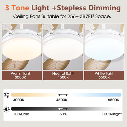 GJeg Tropical Ceiling Fans with Lights,52" Outdoor Palm Leaf Ceiling Fans 888-Black 52 888-White 52 888-Brown 52 888-Dark brown 52 888-Light brown 52