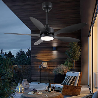 46 inch Waterproof Outdoor Ceiling Fan with Lights and Remote,IP65 Hanging Gazebo Fan with 3CCT 6-Speed DC Motor,Brown Wet Rated Plug in Ceiling Fan with Cord for Patios Porch Pergola LSP-36WP-Black LSP-36WP-White LSP-36WP-Brown