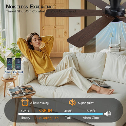Ceiling Fans with Lights,46" Low Profile Ceiling Fan,Flush Mount 8891-Black 46 8891-White 46 8891-Brown 46